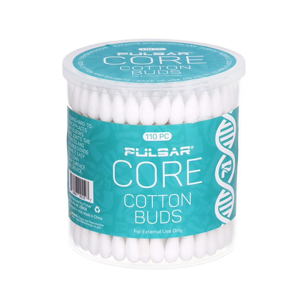6CT BUNDLE - 110PC TUB - Pulsar CORE Dual Tip Cotton Buds