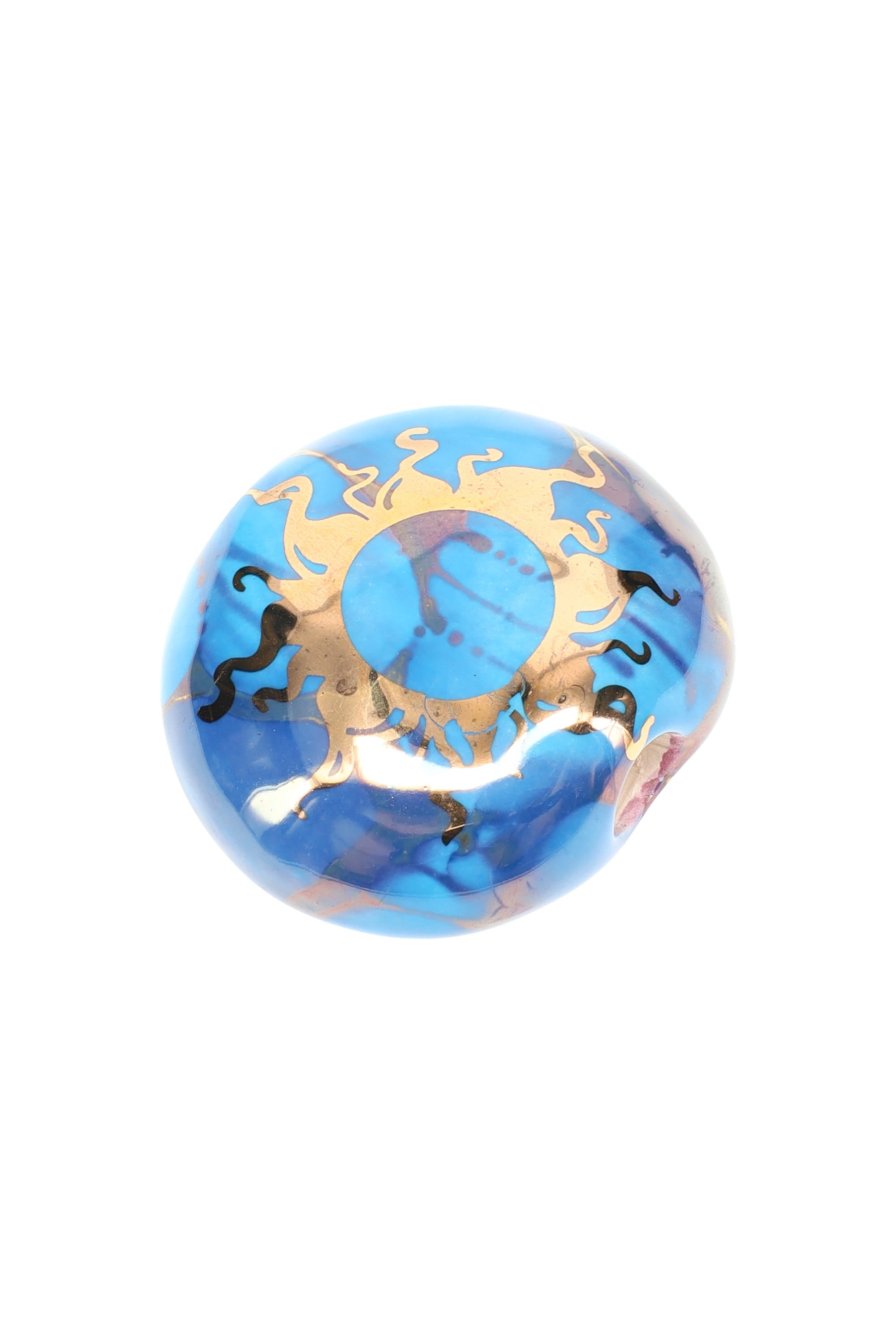 Ancient Creations Ceramics Round Ceramic Smoke Stone – 2″ – US-Made
