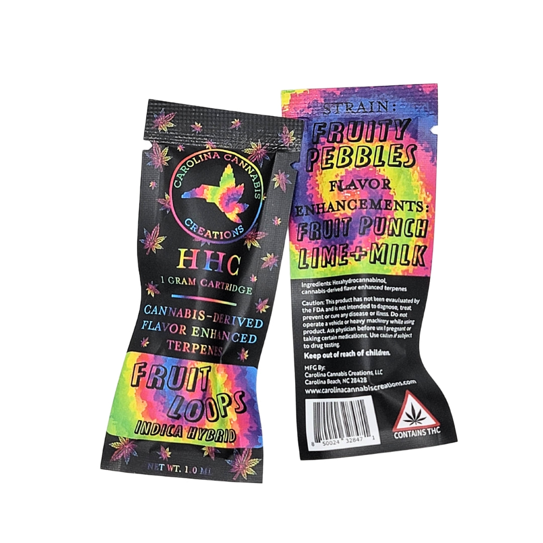 HHC Vape Cartridge 1g - Fruit Loops (Indica Hybrid)