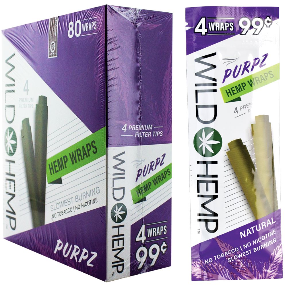 Wild Hemp Hemp Wraps | 4pc | 20pk Display