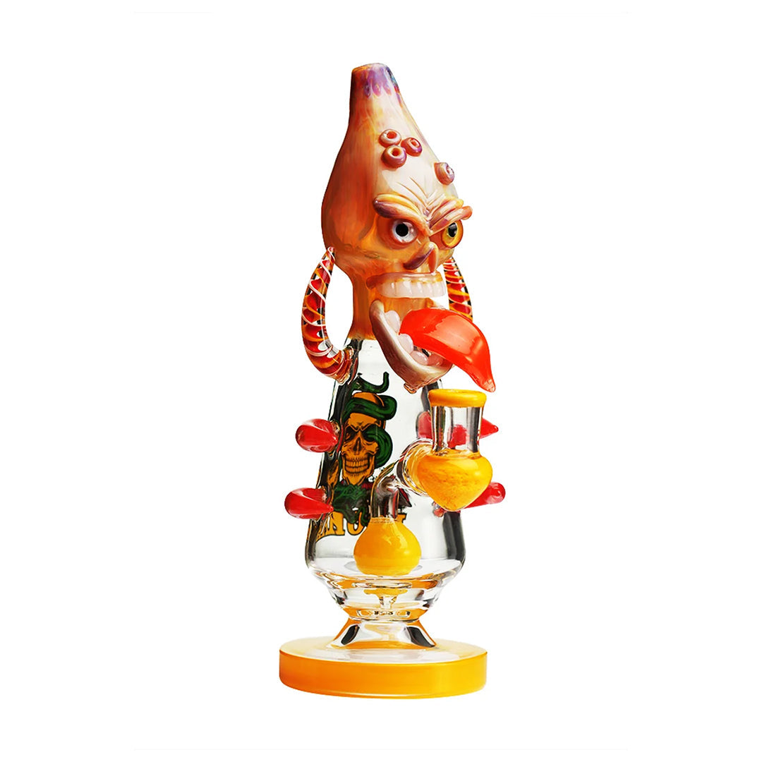 Lookah Glass 11" Cool Skull Bone Water Pipe