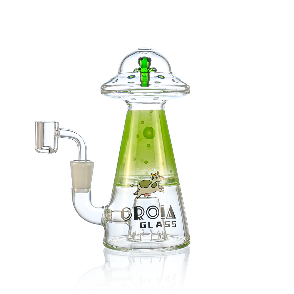UFO Alien Dab Rig with Showerhead Perc | Croia Glass