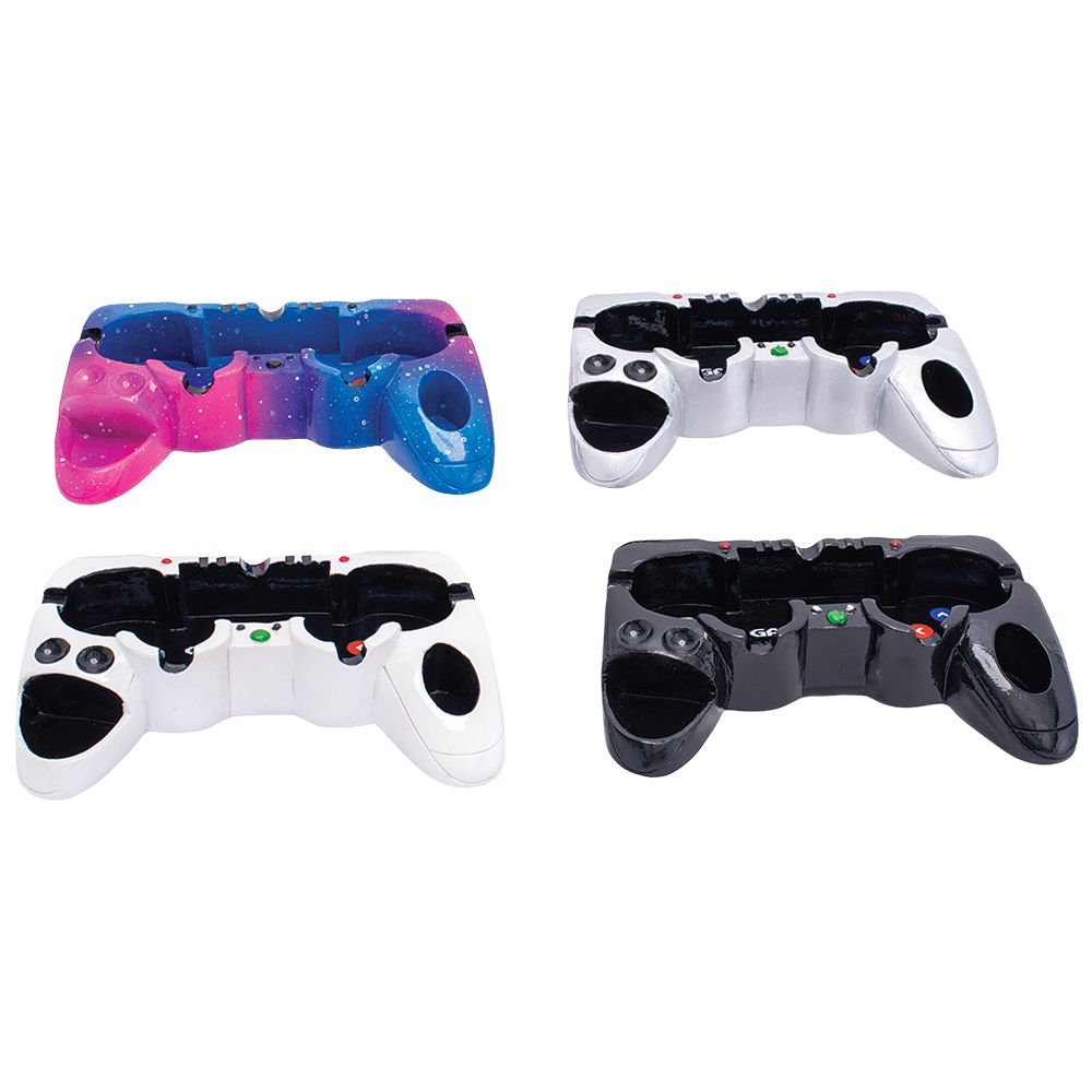8CT DISPLAY - Fujima Game Controller Mini Ashtray - 5.5" x 2.8" / Assorted Colors