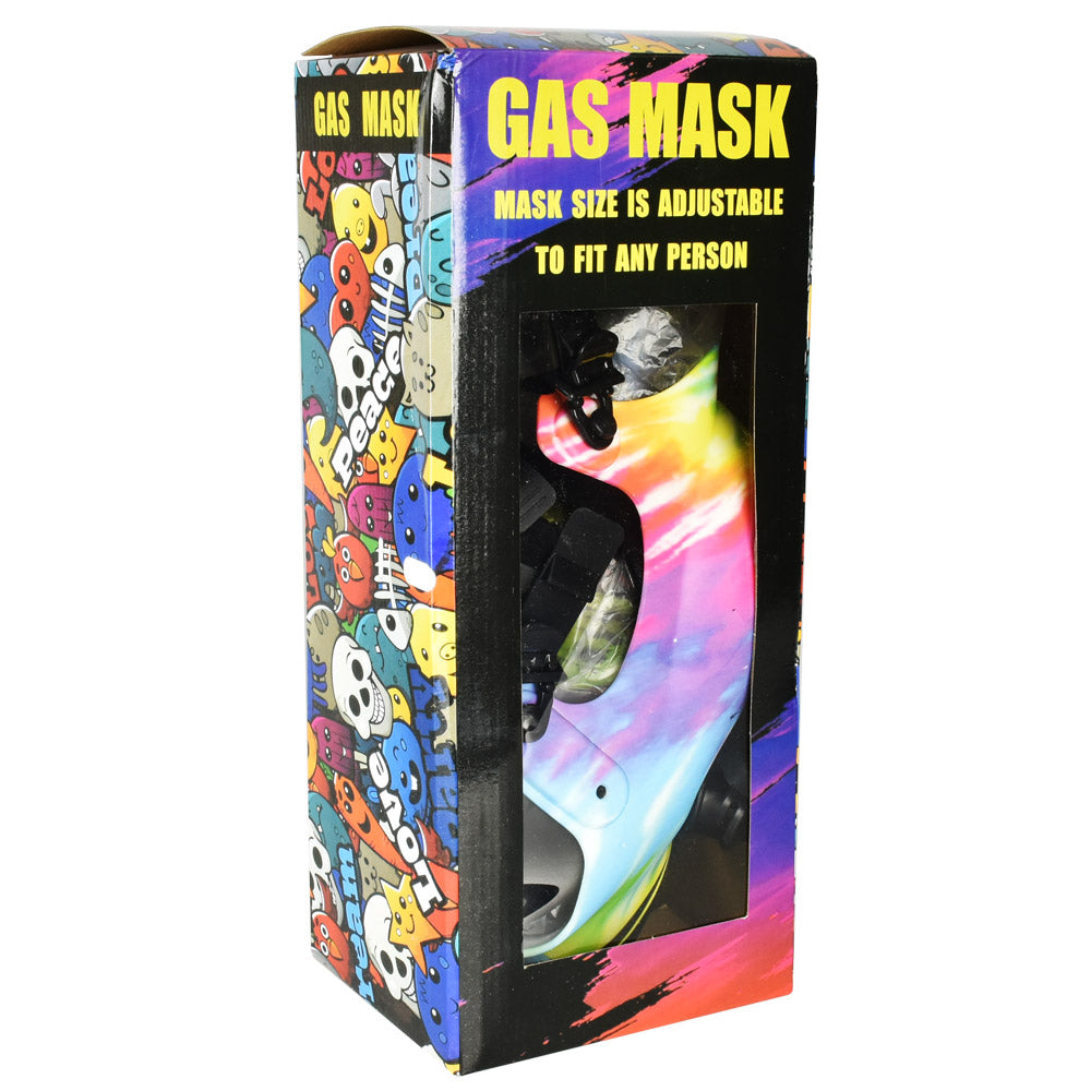 Gas Mask w/ Acrylic Water Pipe - 10.25"