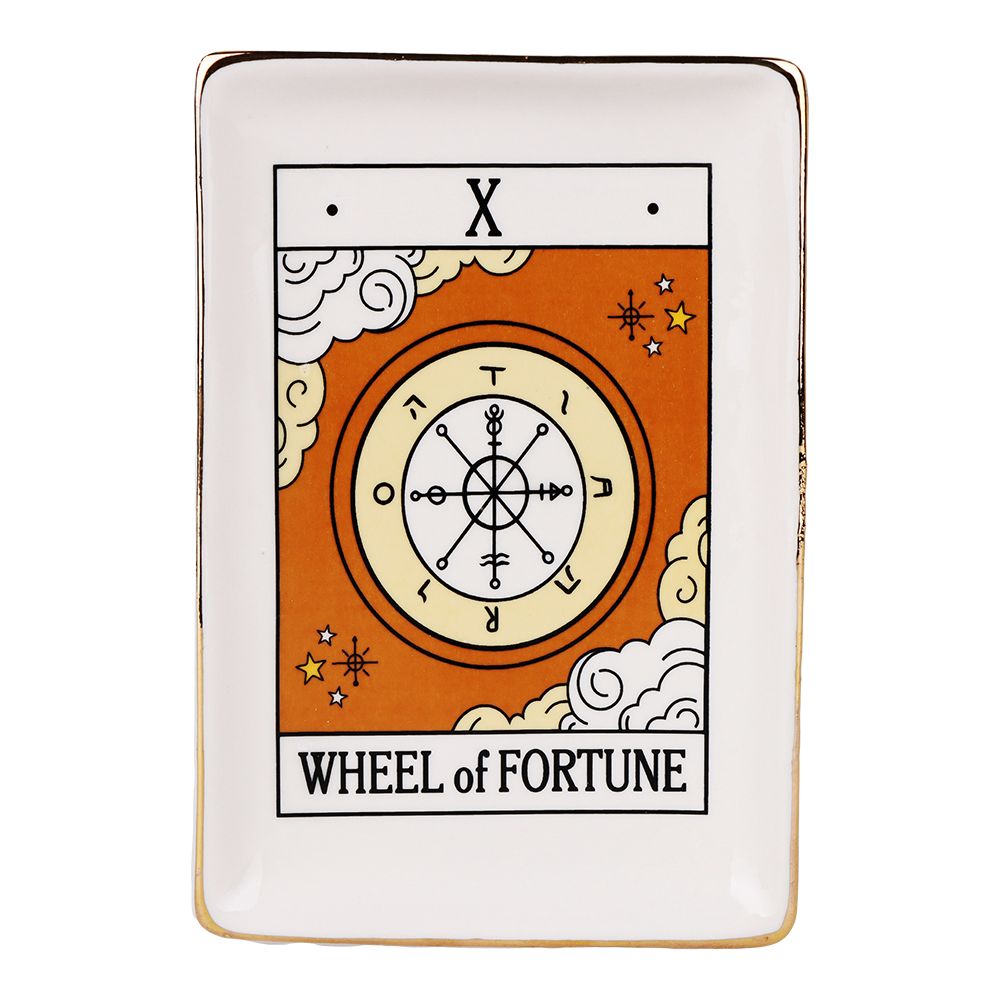 Tarot Card Ceramic Trinket Dish | 6.6"x4.5"