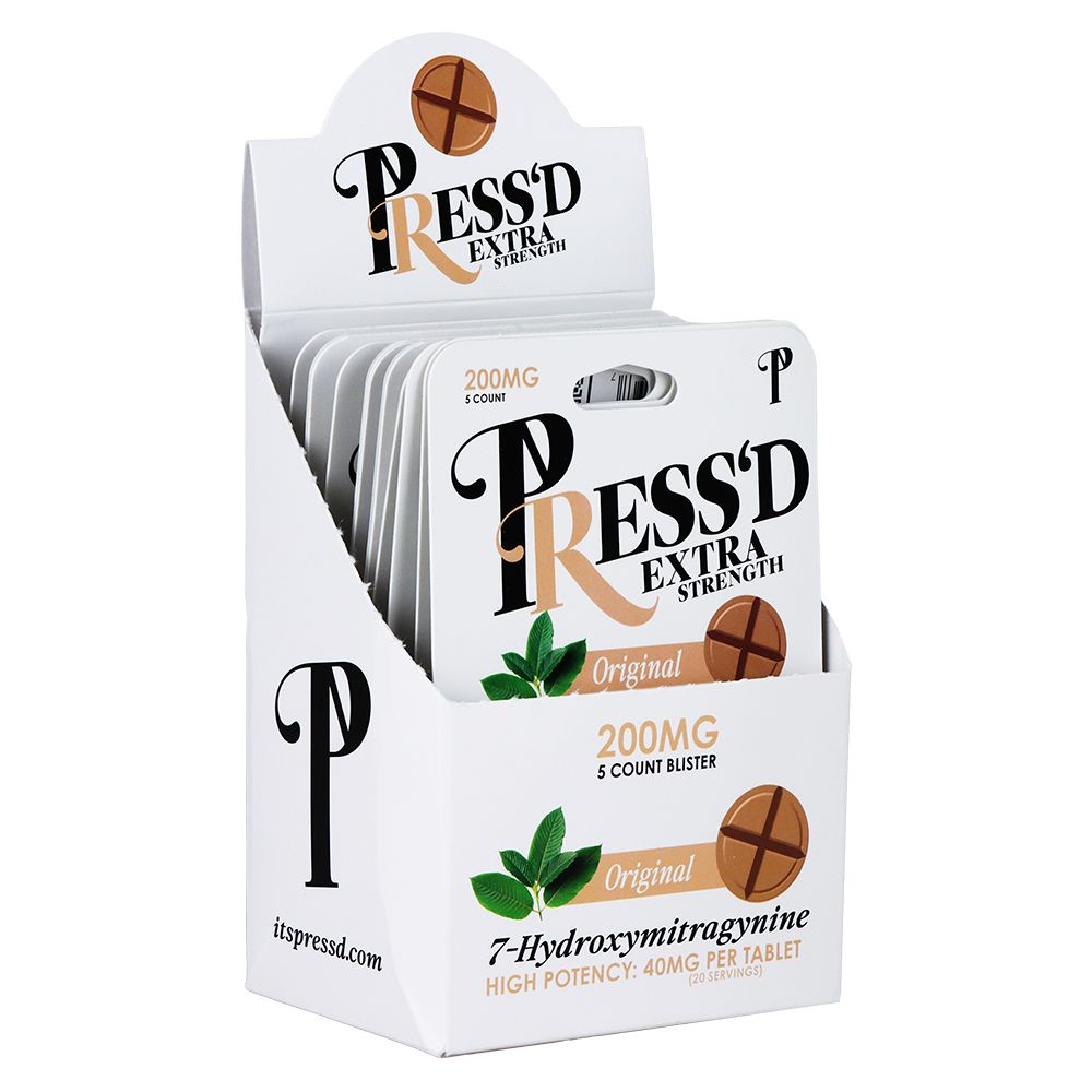 Press'd Extra Strength 7-Hydroxymitragynine Tablets | 200mg