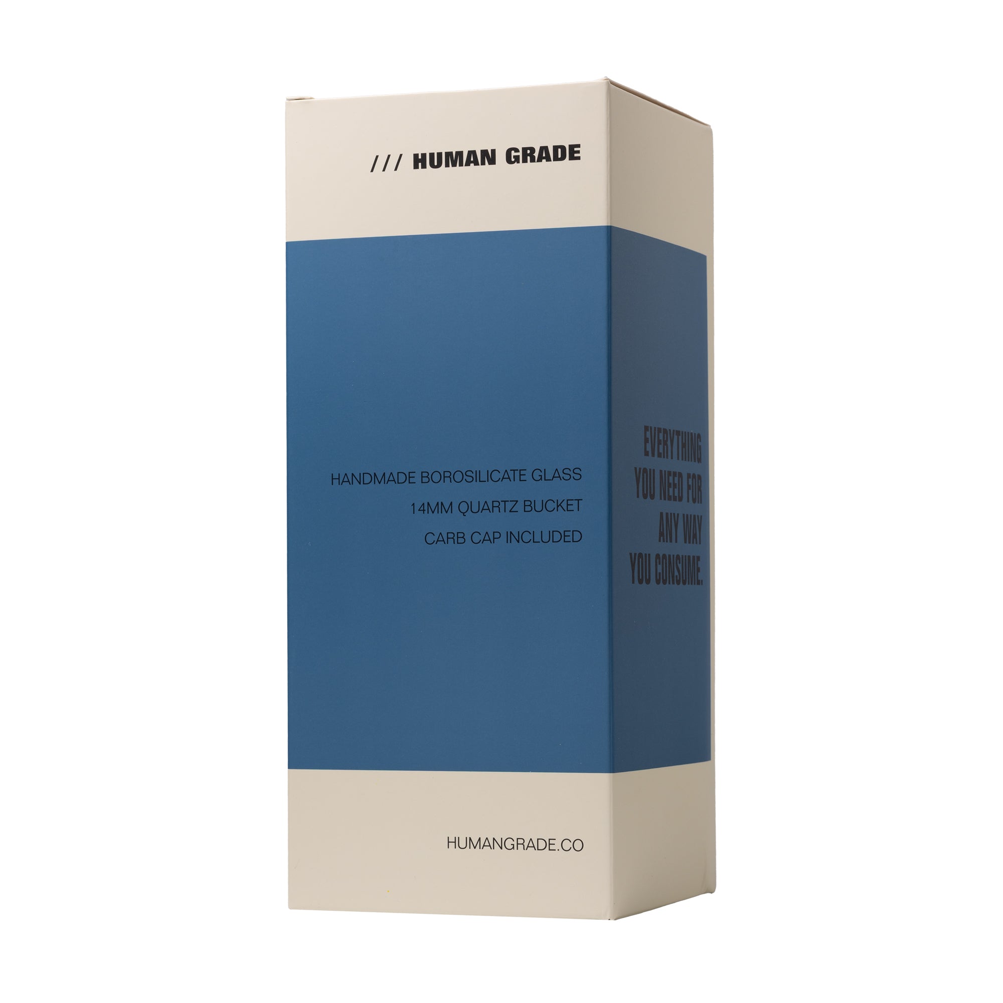 Human Grade 10.25" Straight Recycler Glass Water Pipe