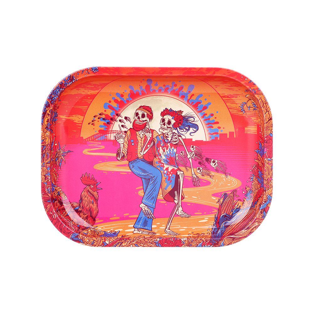 Grateful Dead x Pulsar Mini Metal Rolling Tray - Sunset Dance / 7"x5.5"