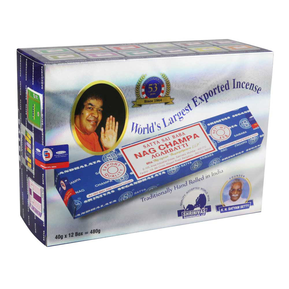 Satya 40g Incense Sticks 12pk (480g total)