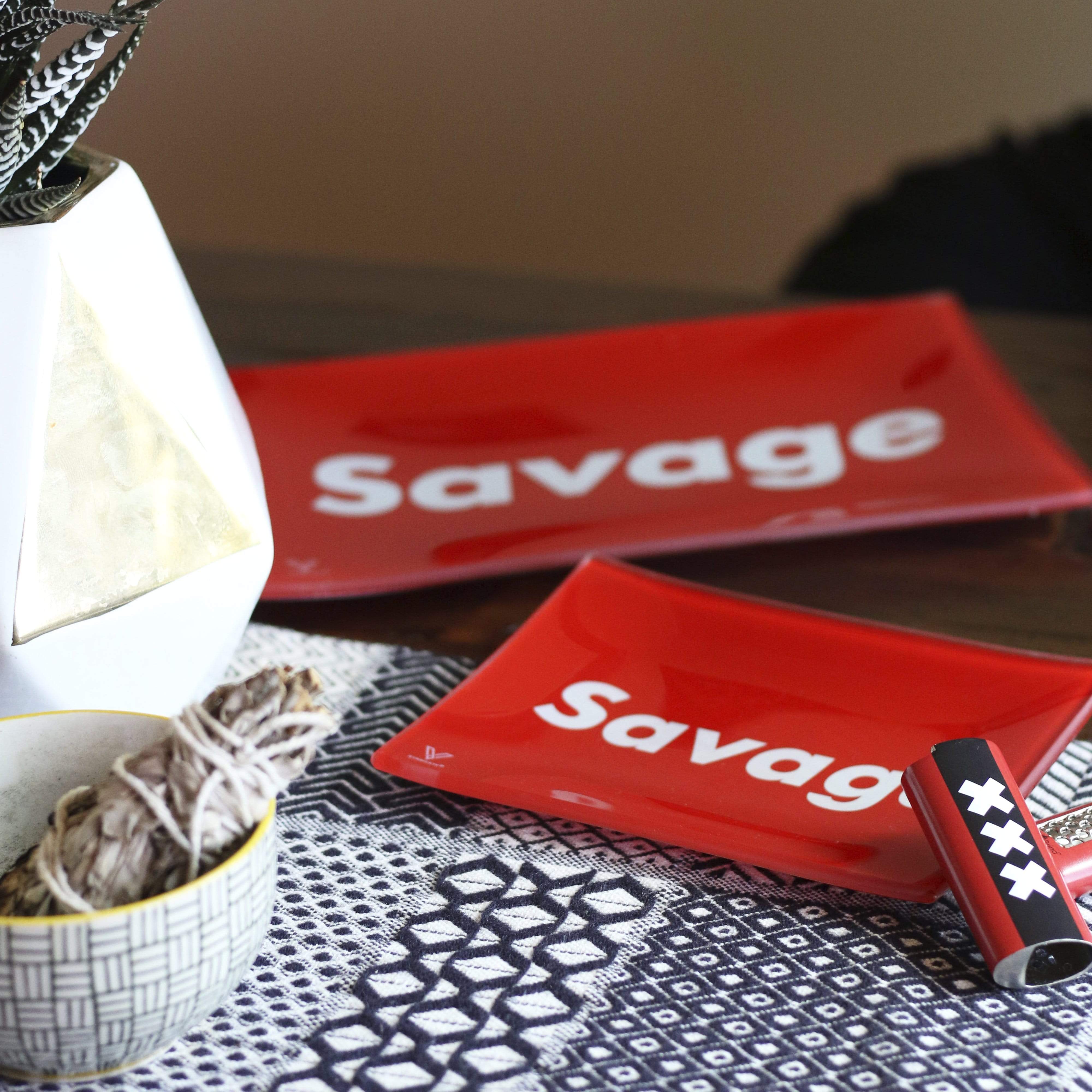 Savage Glass Rollin' Tray