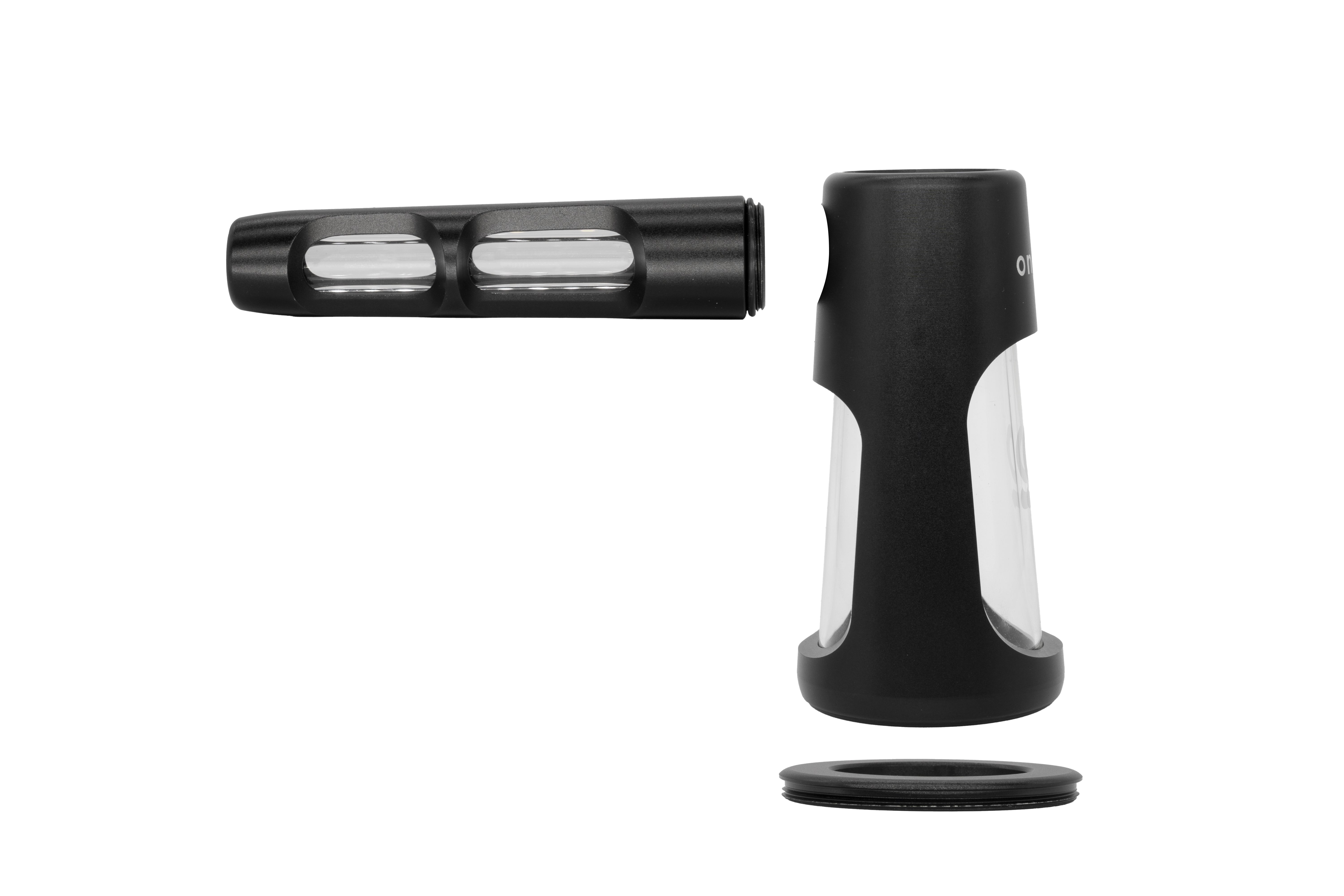 ONGROK Portable Glass Aluminum Bubbler Pipe