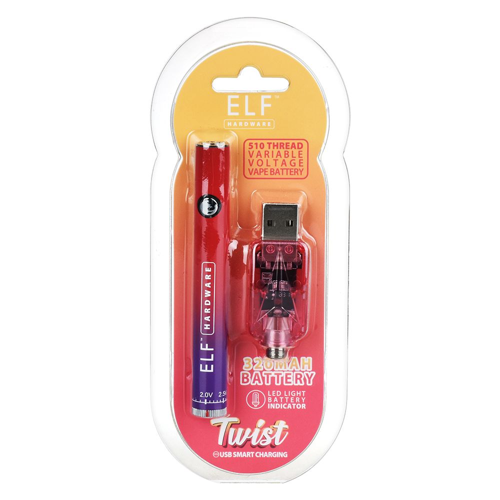ELF Hardware Twist 510 Cart Vape Battery - 320mAh / 15ct