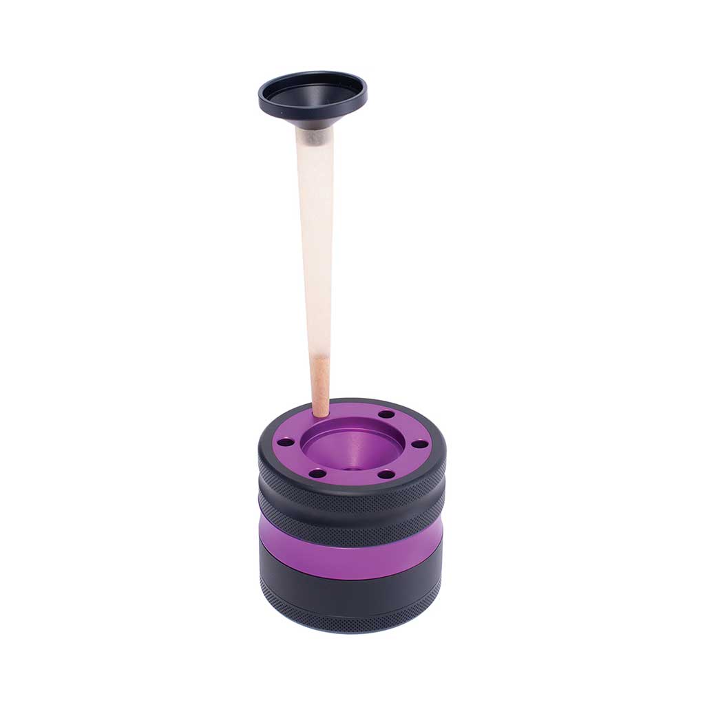 ALUMINIUM GRINDER W/ CONE HOLDER & FUNNEL