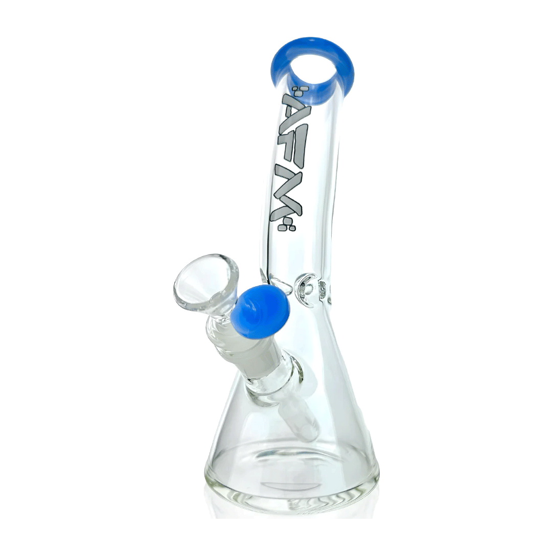 AFM Glass 8.5" Bent Beaker Glass Water Pipe