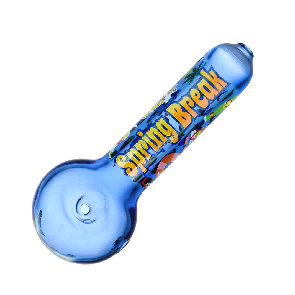 Spring Break 2024 Glass Spoon Pipe -  5"/ 6ct