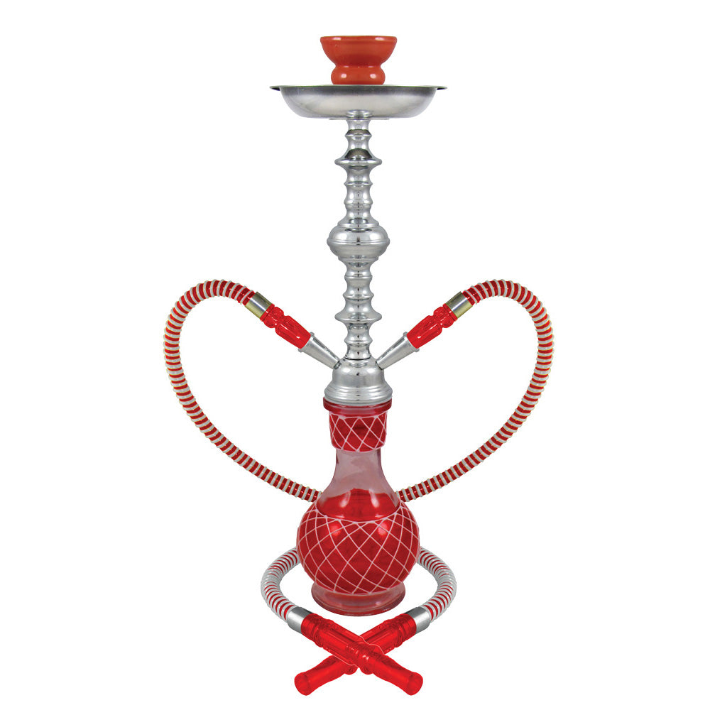 Nicolette 2-Hose Premium Hookah 19"