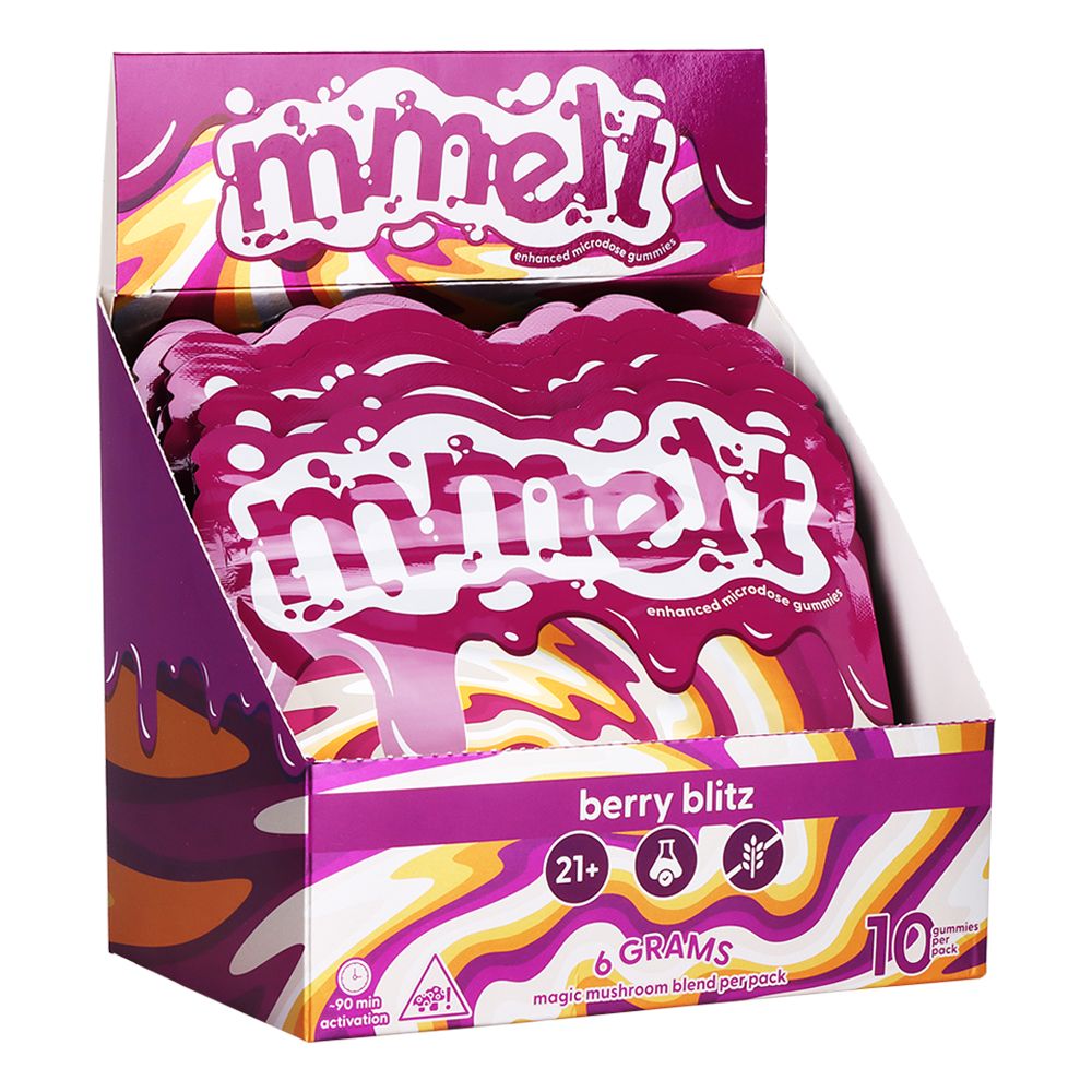 Mmelt Microdose Mushroom Gummies | 6g | 10pc | 6pk Display