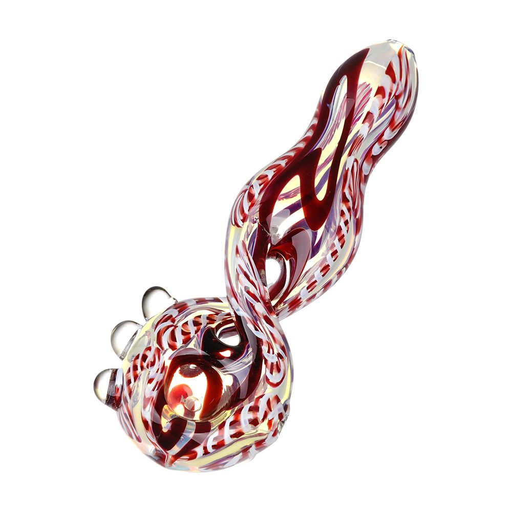Euphoric Vibrance Twisted Glass Hand Pipe - 5.25" / Colors Vary