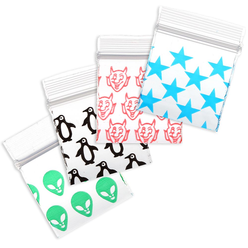 Designer Recloseable Zip Top Plastic Bags | 1000ct Bundle