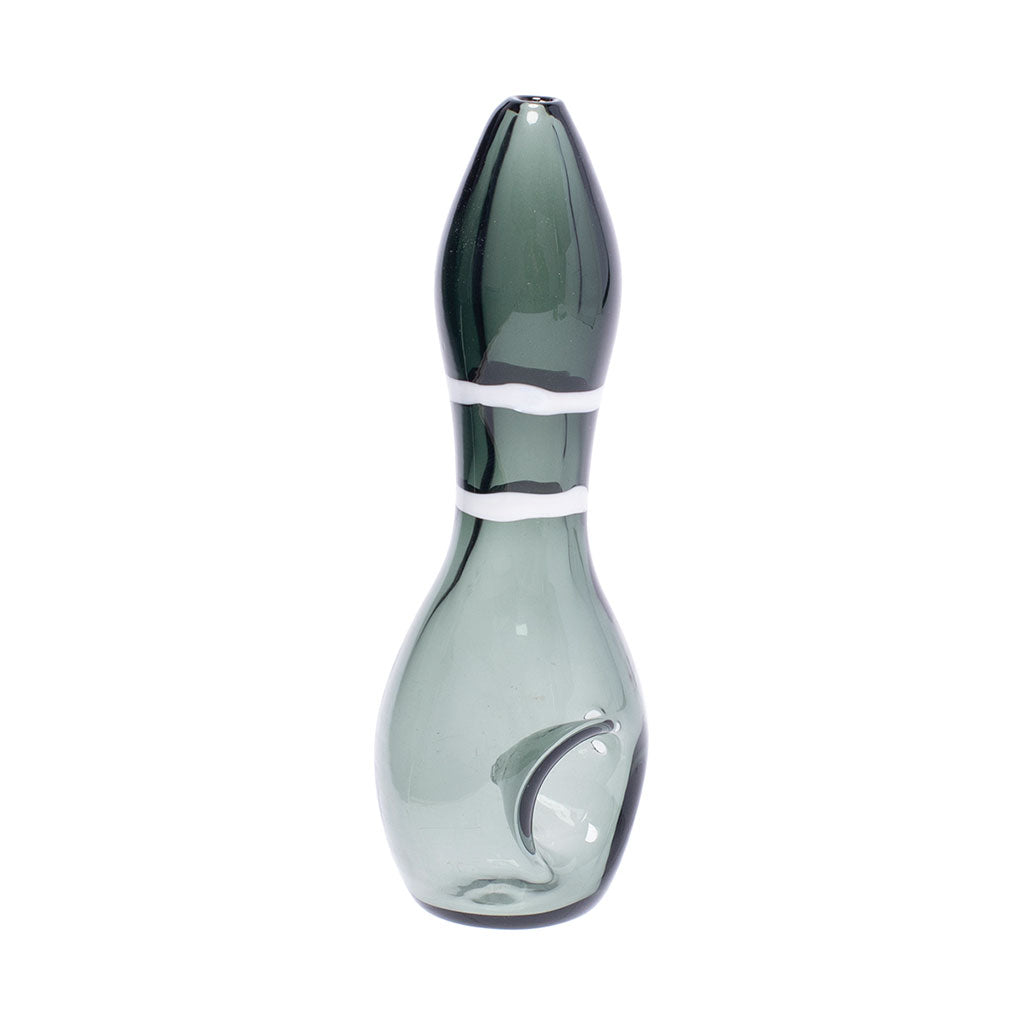 BOWLING PIN GLASS HAND PIPE