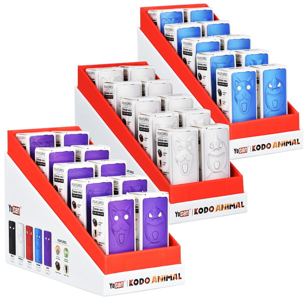 Yocan Kodo Variable Voltage 510 Cart Vape Battery |  900mAh 10ct