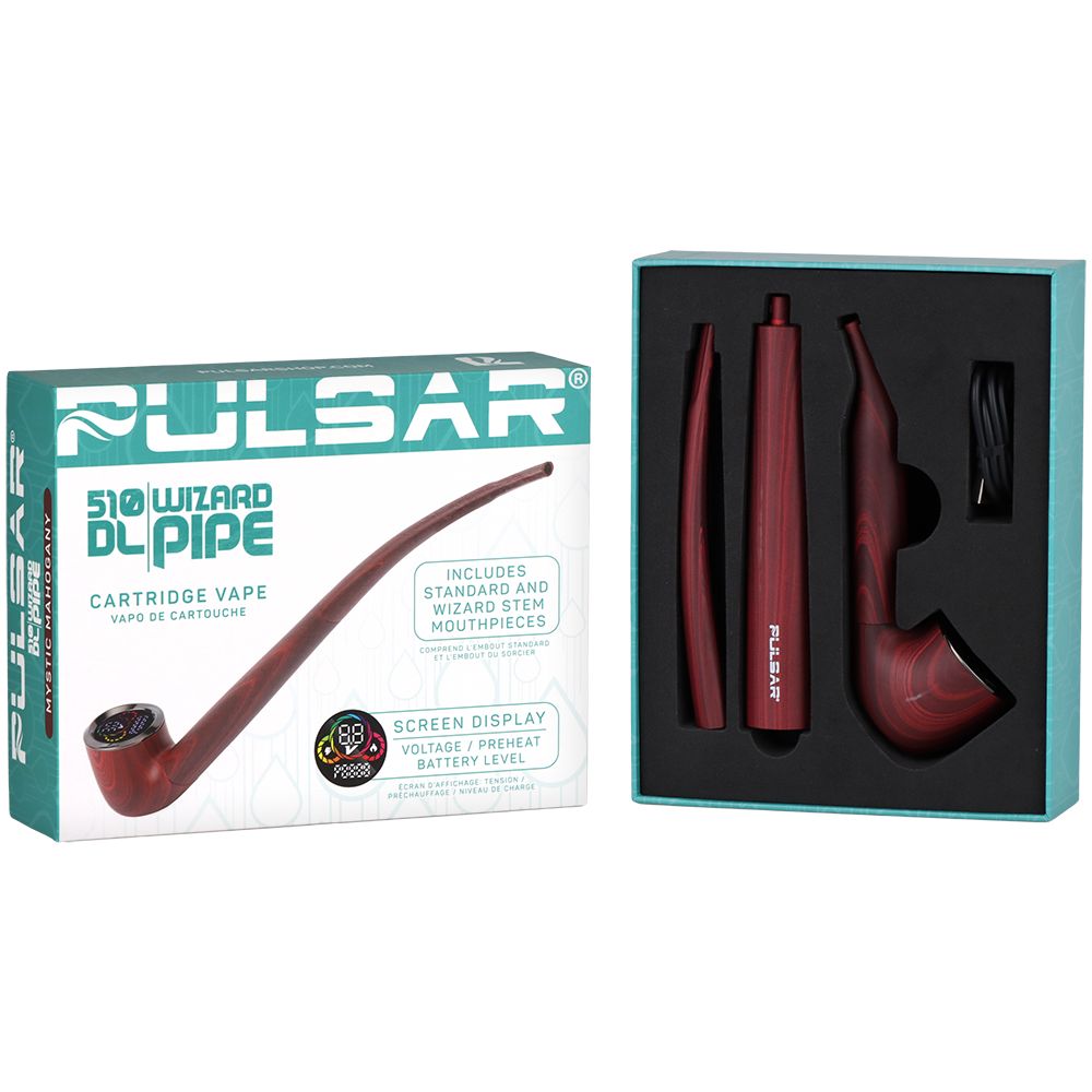 Pulsar 510 DL Wizard Pipe Variable Voltage Cartridge Vape | 650mAh