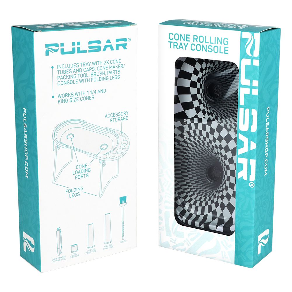 Pulsar Elevated Cone Rolling Tray Console | 9.25"x4.25"