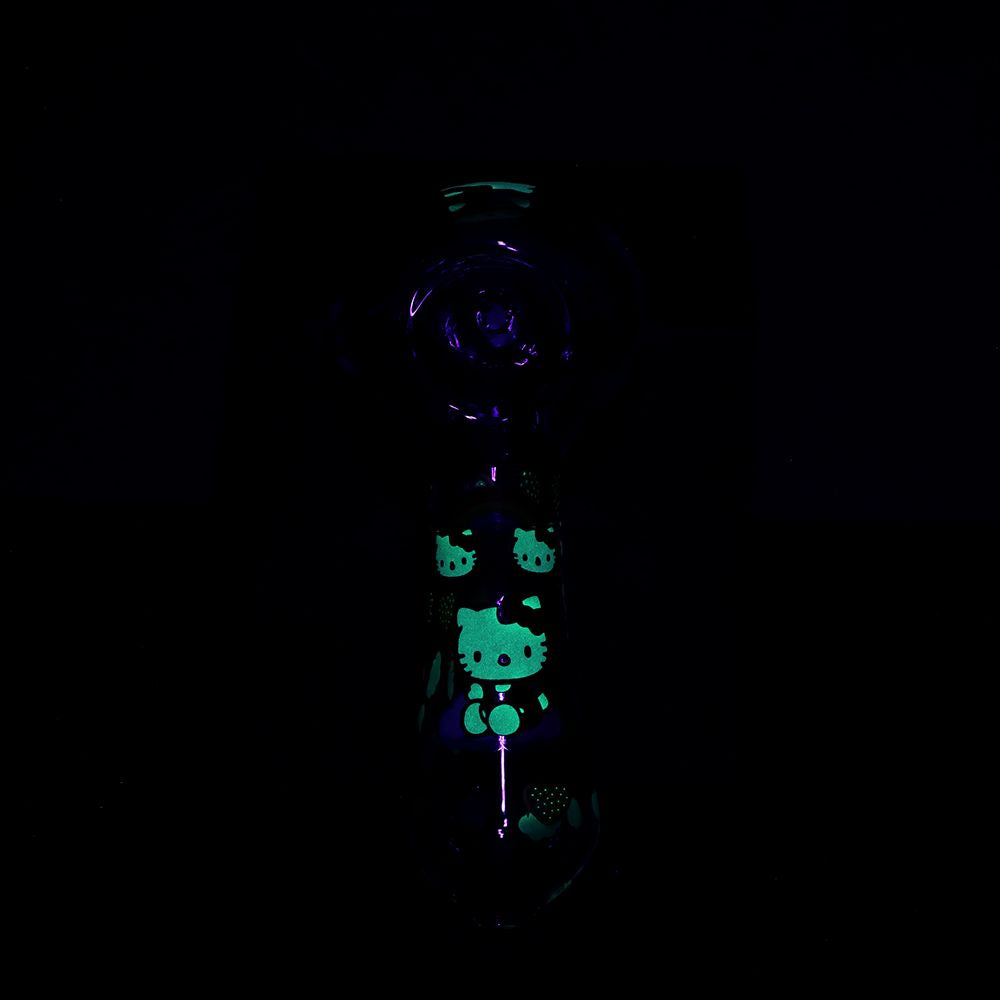 Hello Kitty Glass Spoon Pipe  - 4.5" / 3ct