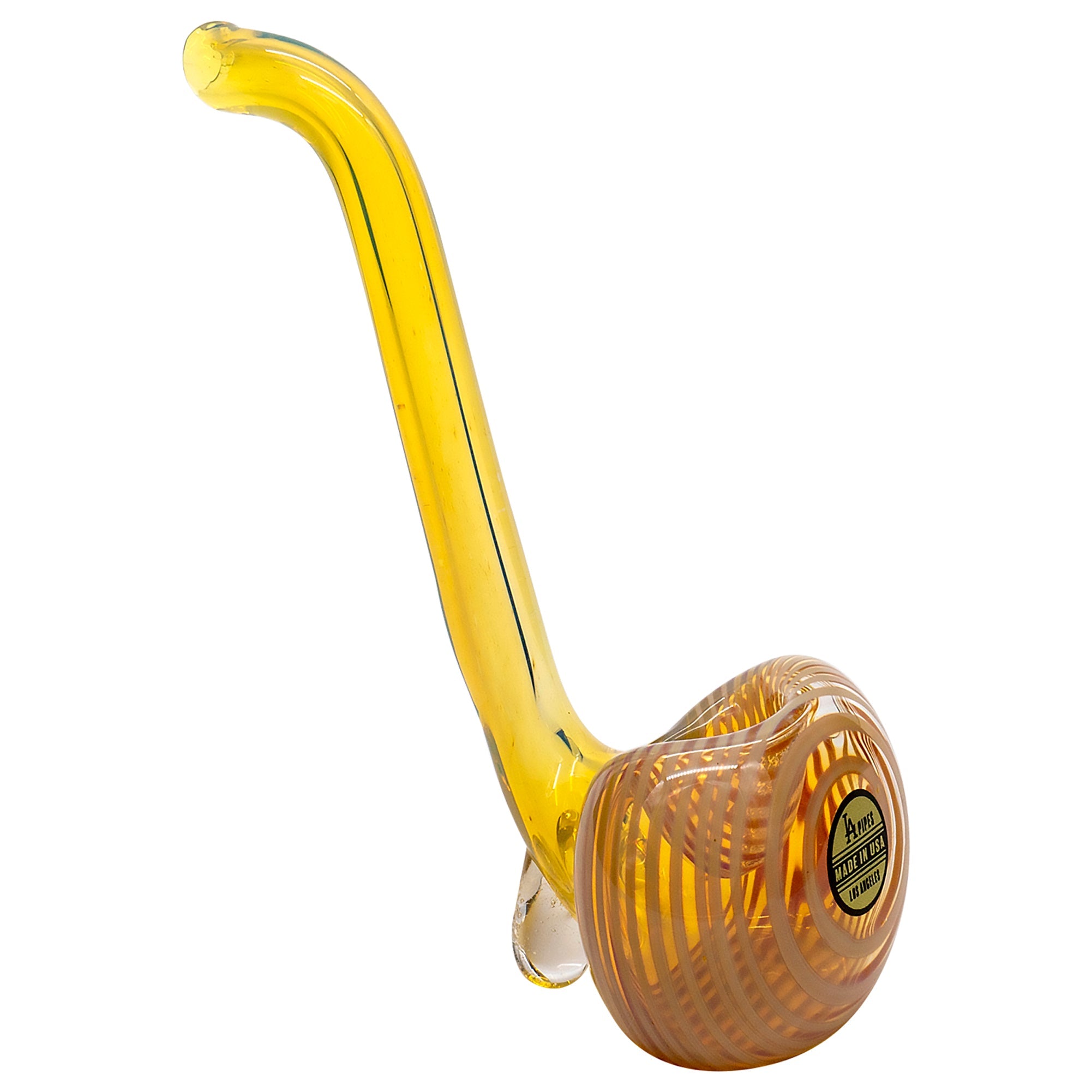 LA Pipes "Flaco" Skinny Glass Sherlock Pipe