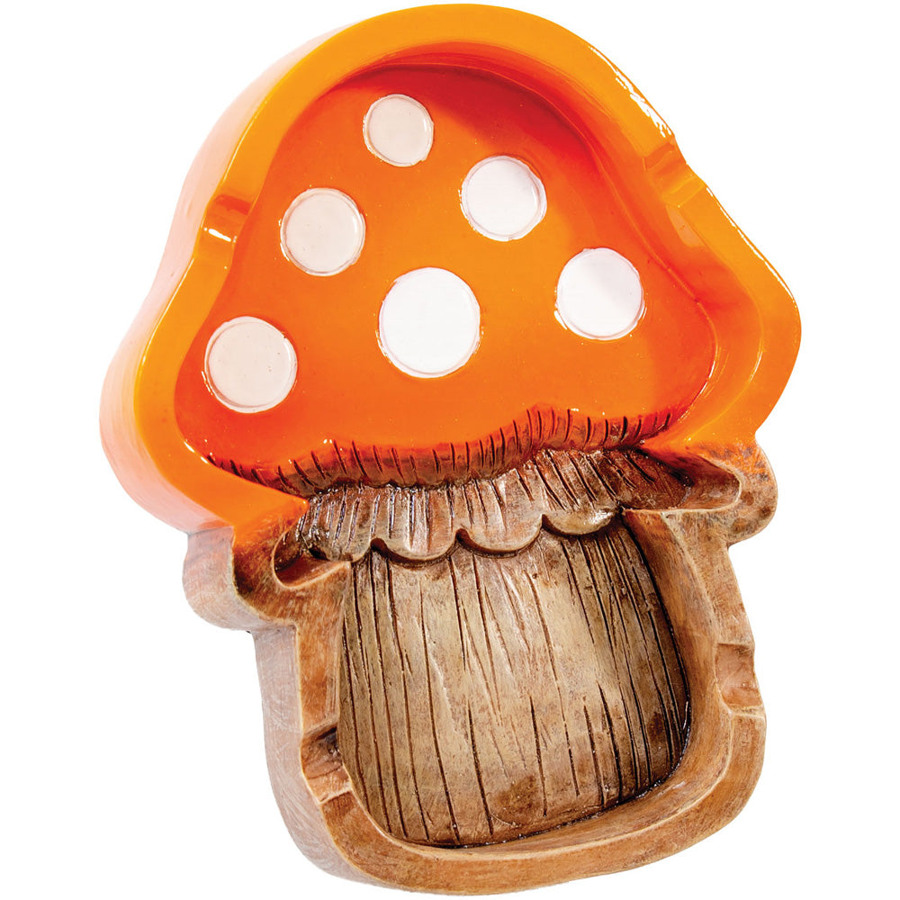 Fujima Polyresin Mushroom Ashtray - 4"x5" 8pcs