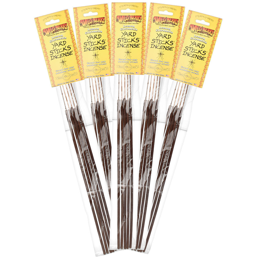 Wild Berry Citronella Yard Sticks - 19" - 5PK - 12PC