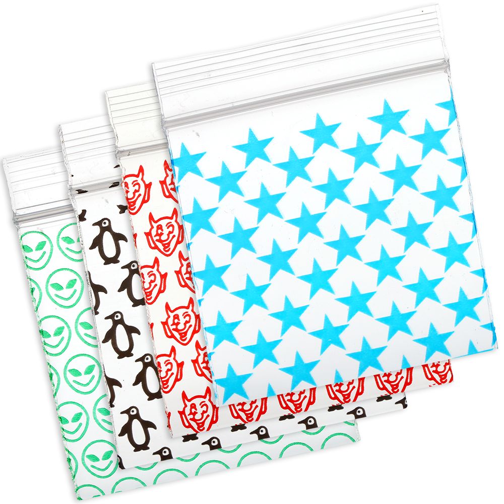 Designer Recloseable Zip Top Plastic Bags | 1000ct Bundle