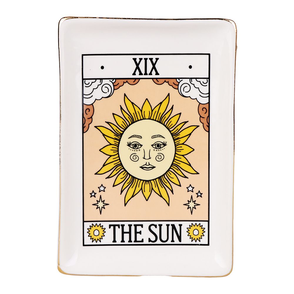Tarot Card Ceramic Trinket Dish | 6.6"x4.5"
