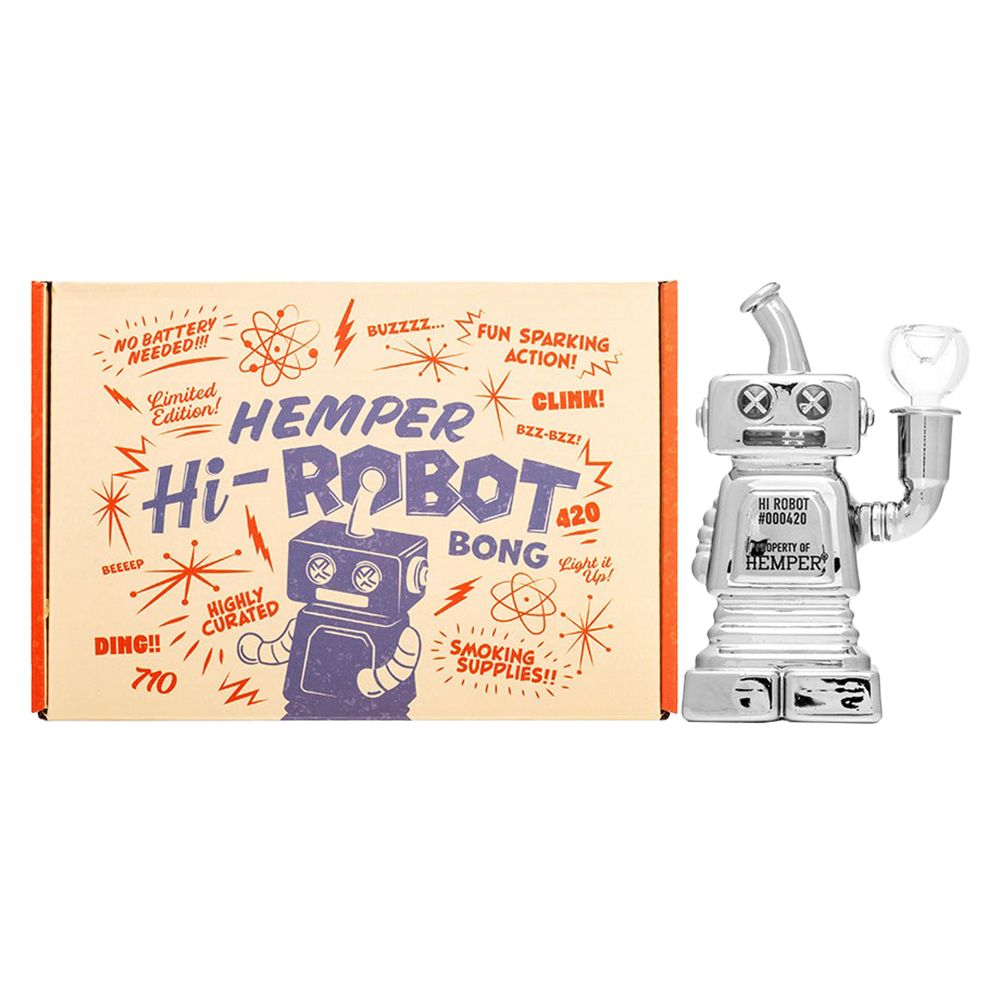 Hemper Hi-Robot Glass Water Pipe - 5.9" / 14mm F