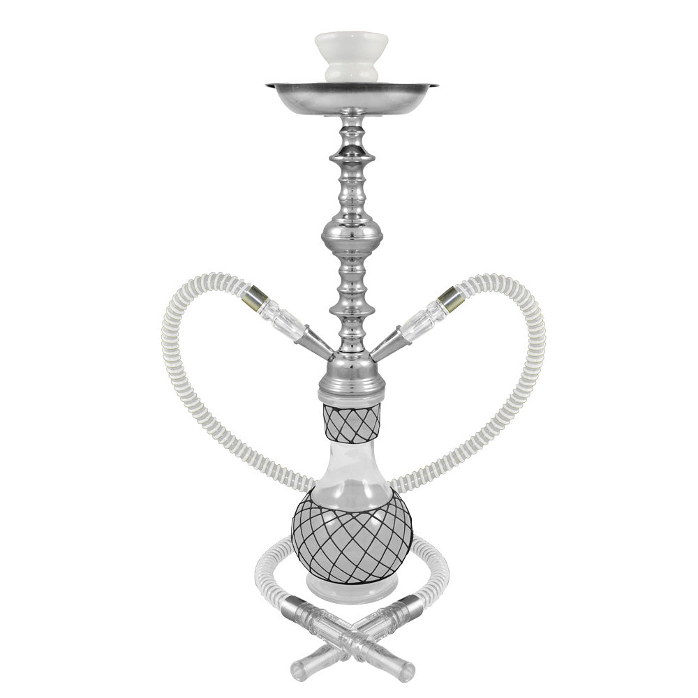 Nicolette 2-Hose Premium Hookah 19"