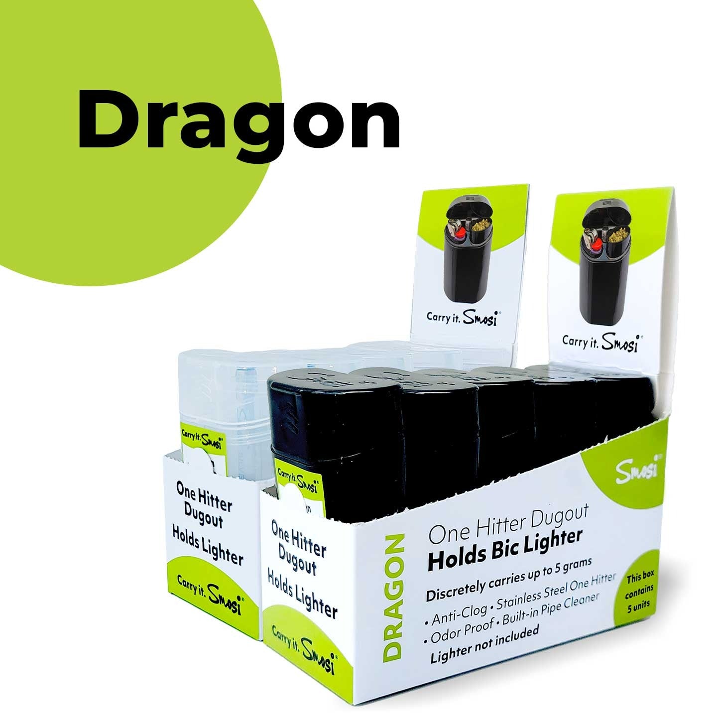 Smosi Dragon One Hitter Dugout | 3.25" | 5pc Display