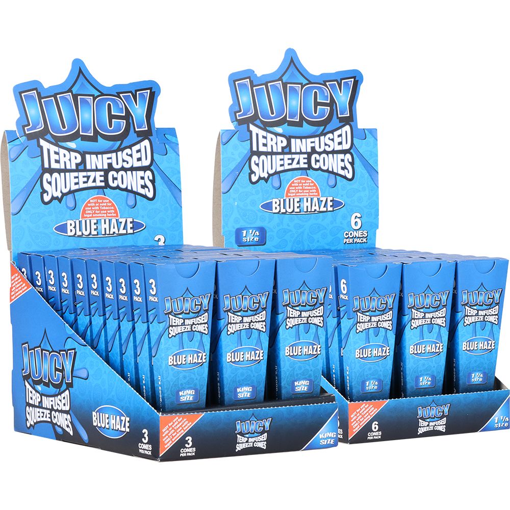 Juicy Terp Infused Squeeze Pre-Rolled Cones | Blue Haze | 30pk Display