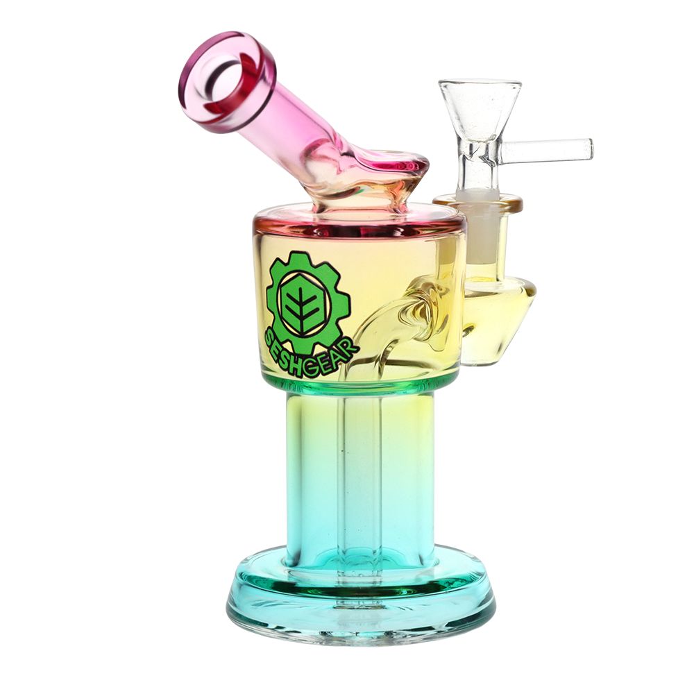 SeshGear Roboto Ombre Glass Water Pipe | 5.25" | 10mm F