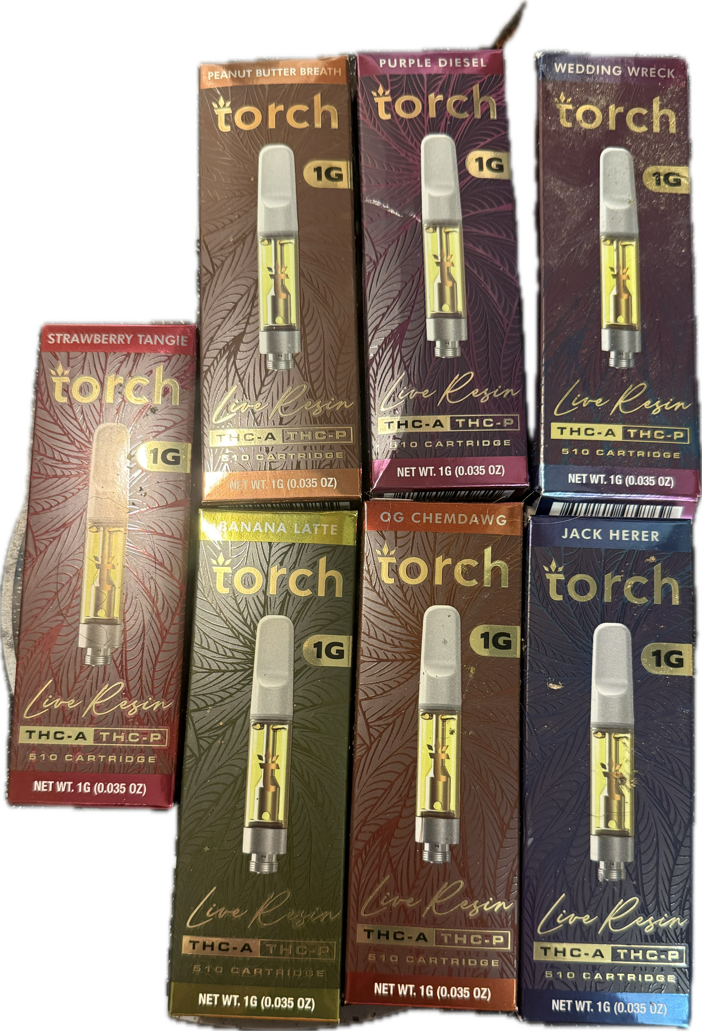 Torch 1G Live Resin THC-A + THC-P Vape Carts