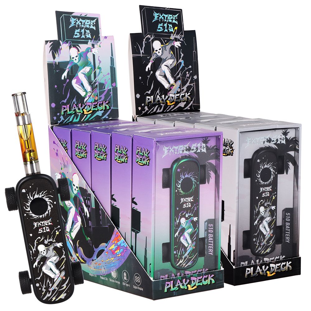 Extre 510 Play Deck Skateboard Vape Battery | 500mAh | 5ct Display