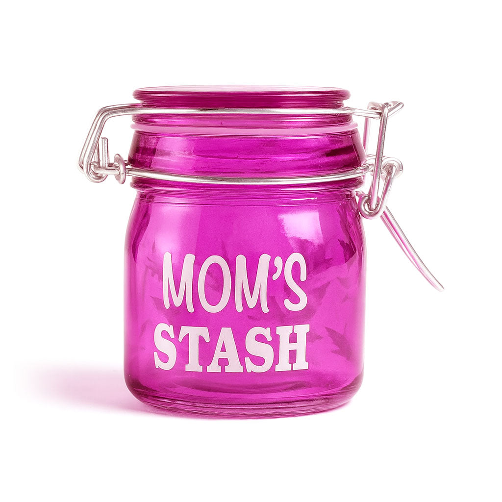 AIRTIGHT GLASS MOM'S STASH STORAGE JAR