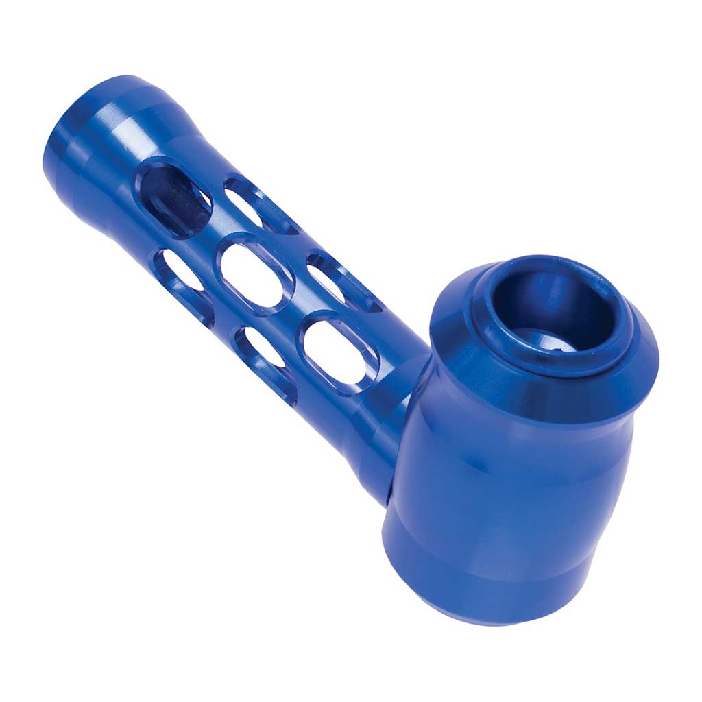 ALUMINUM GLASS PERFORATED HAND PIPE