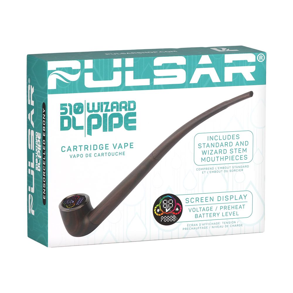 Pulsar 510 DL Wizard Pipe Variable Voltage Cartridge Vape | 650mAh