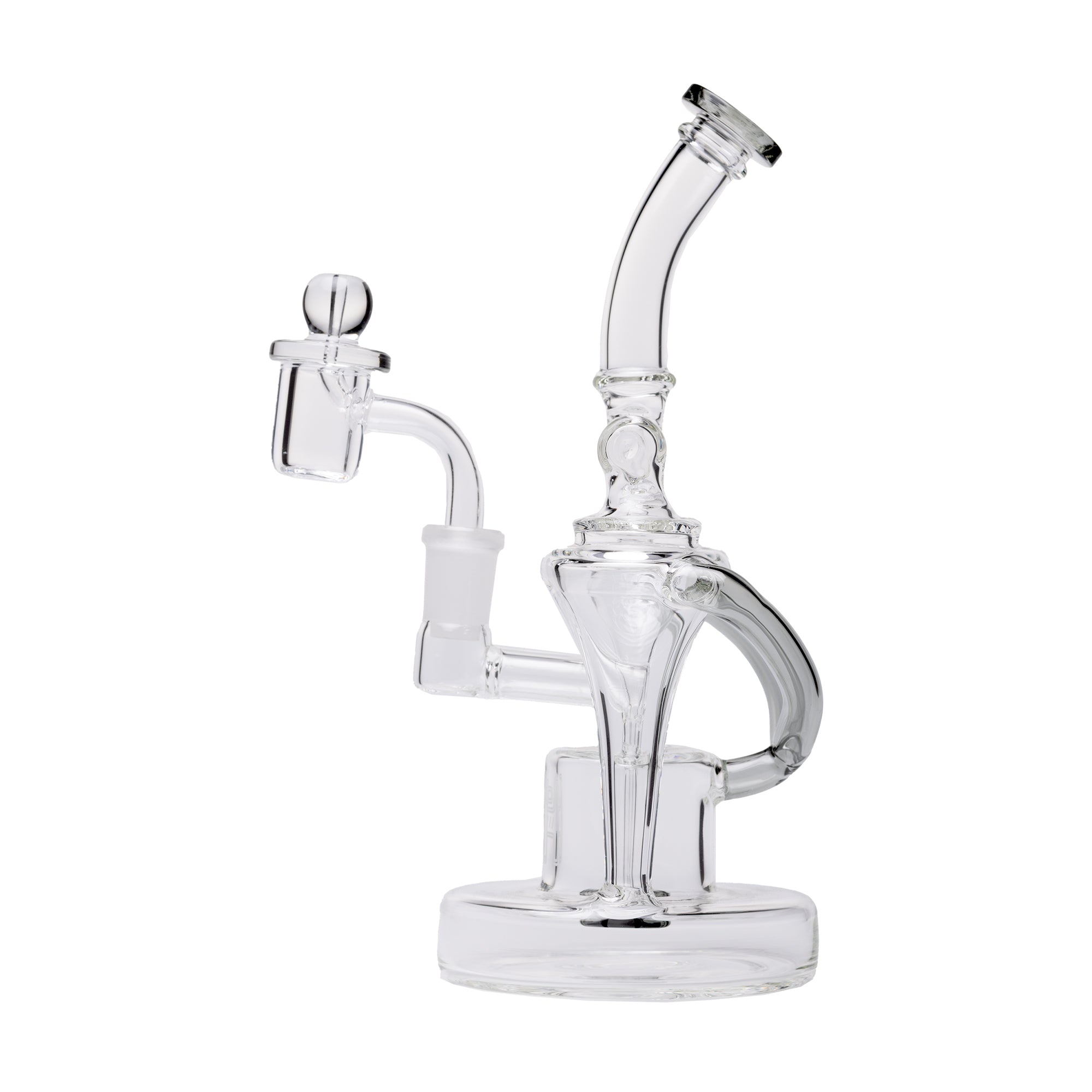 Human Grade Dualing Recycler Glass Rig Water Pipe