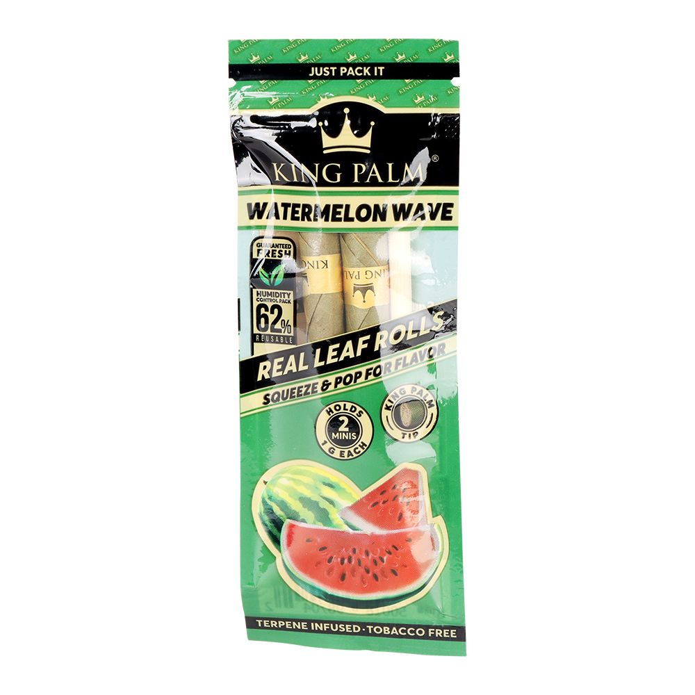 King Palm Hand-Rolled Leaf Wraps | Mini | 2pc | 10pk Display