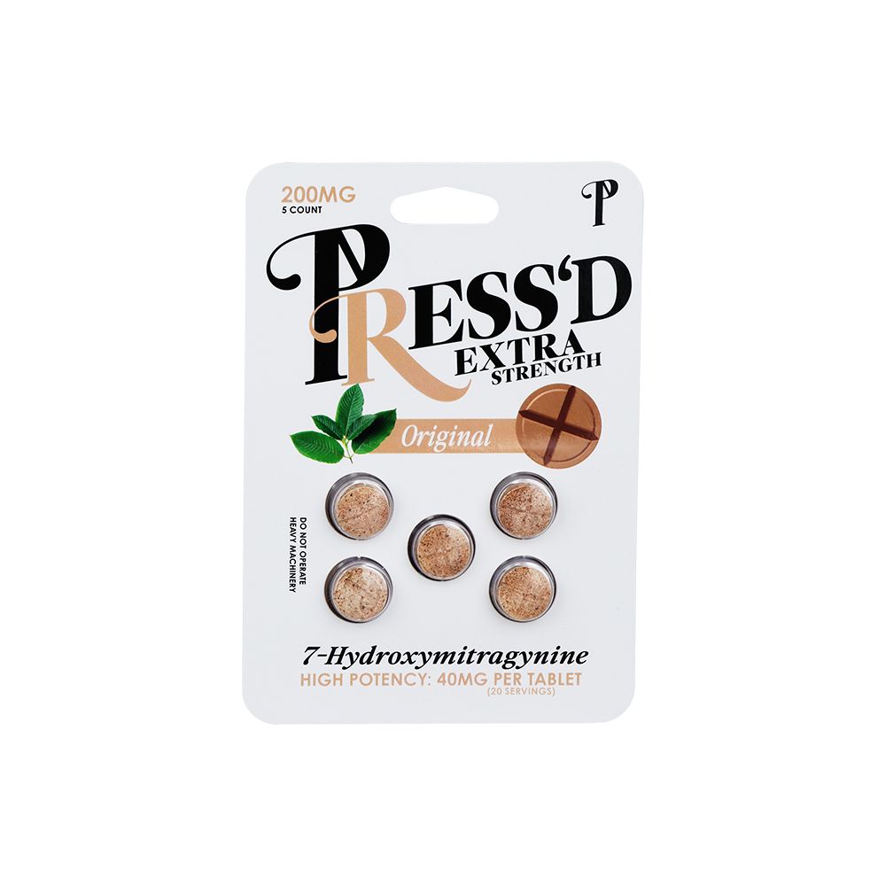 Press'd Extra Strength 7-Hydroxymitragynine Tablets | 200mg