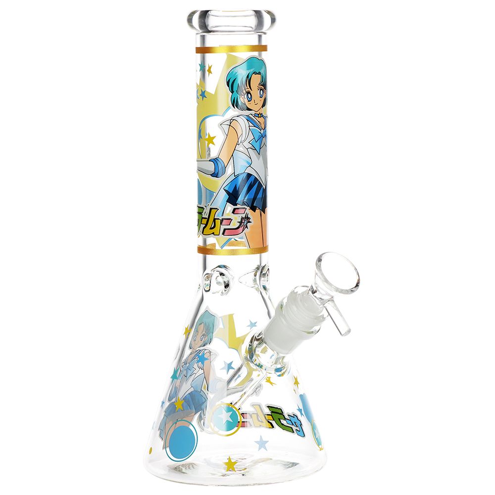 Japanese Animation Girl Version 2 Beaker Glass Water Pipe - 10" / 14mm F