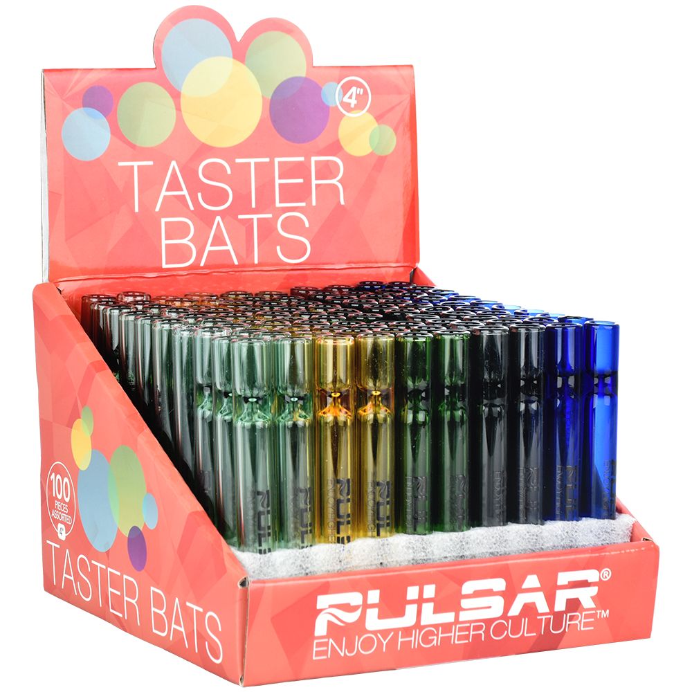 Pulsar Glass Taster - 4" / Assorted Colors 100CT
