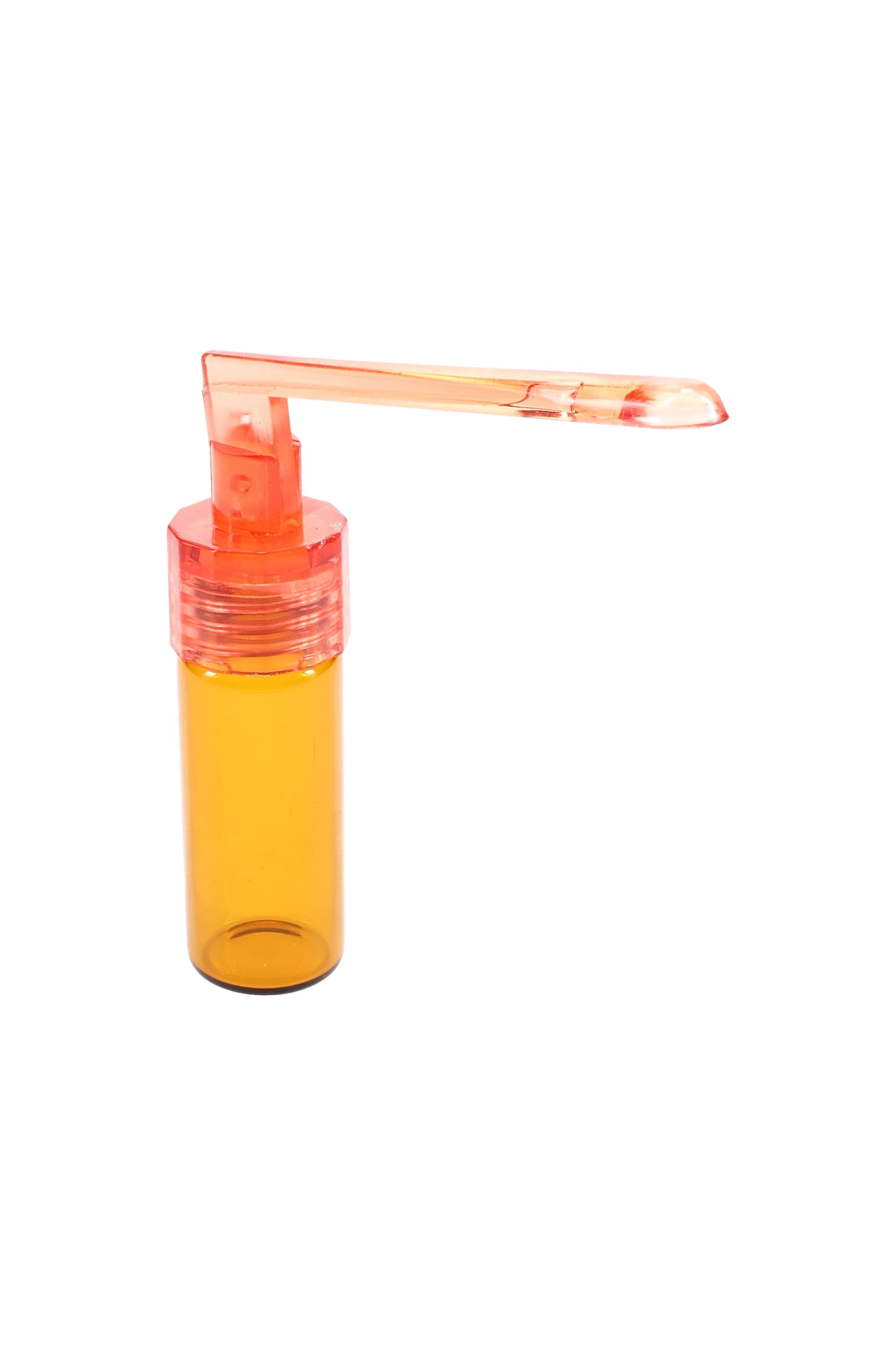 Amber Glass Snuff Vial with Spoon “Pocket Scoop” – 51 mm – Assorted Colors