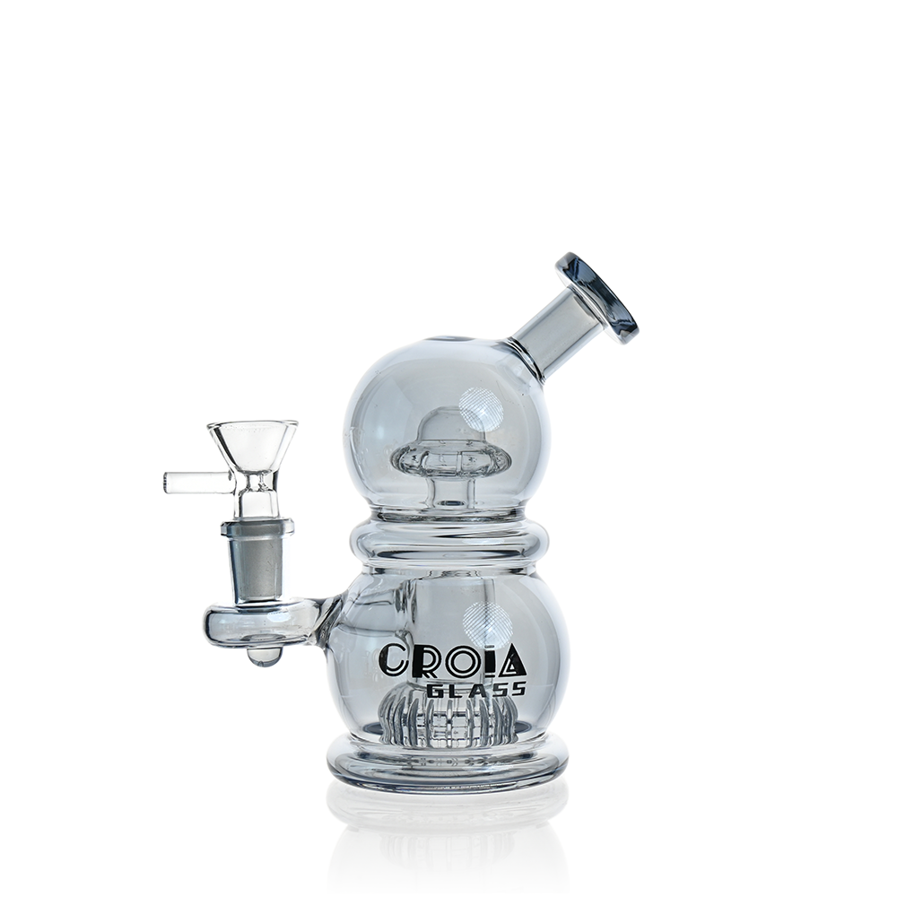 6" Mini Egg Dab Rig with Crown Perc | Croia Glass